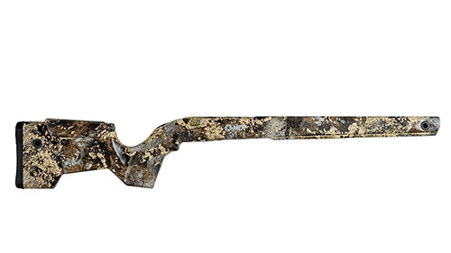 Der MDT CRBN Schaft ist leicht, stabil und schockabsorbierend, ideal für lange Jagden. Mit ARCA-Schiene und M-LOK für flexibles Zubehör.